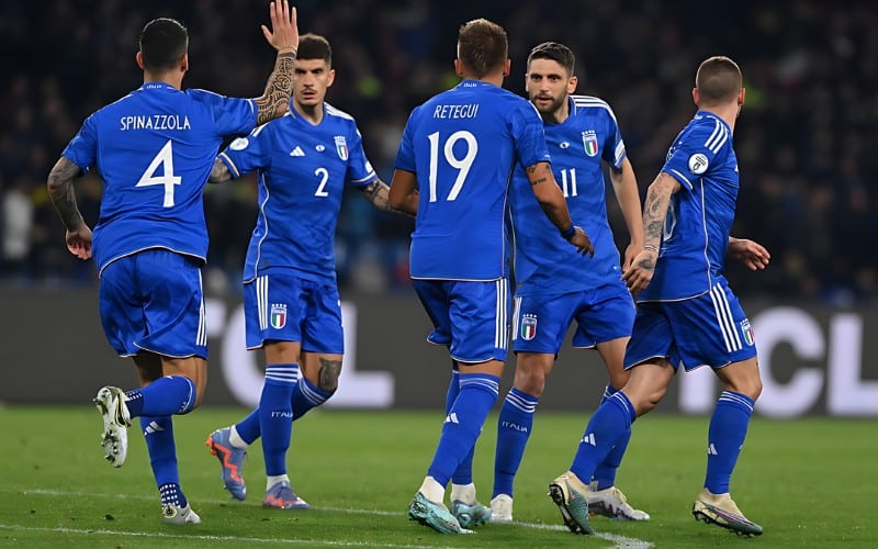 Gli Azzurri có giá trị đội hình đạt khoảng 599 triệu bảng Anh