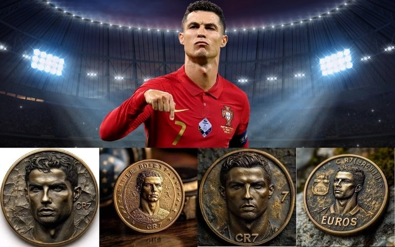 Đồng xu CR7 được ra đời để tôn vinh thành thích của cầu thủ người Bồ Đào Nha