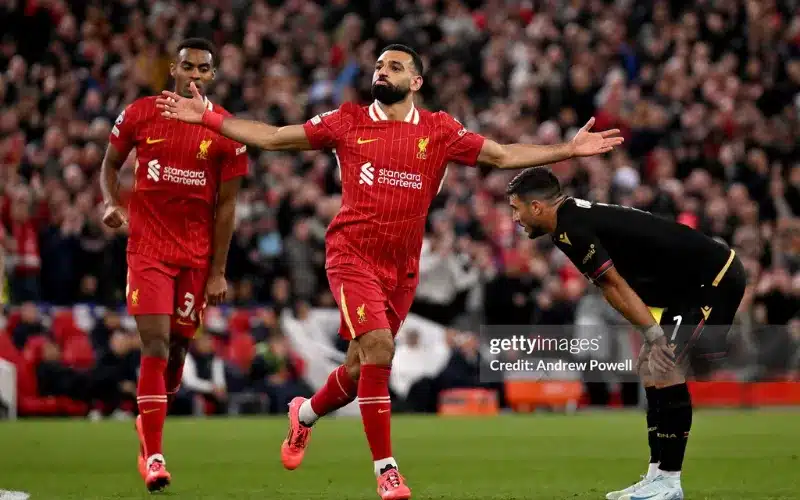 Salah liên tục tỏa sáng ở Liverpool.